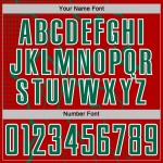 Red Sports Lightning Uniform Custom Kelly Jersey Soccer Green-White Sublimation Red Sports Lightning Uniform Custom Kelly Jersey Soccer Green-White Sublimation