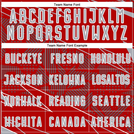 Jersey Uniform Sublimation Soccer Lines Red Custom Sports Gray-White Jersey Uniform Sublimation Soccer Lines Red Custom Sports Gray-White