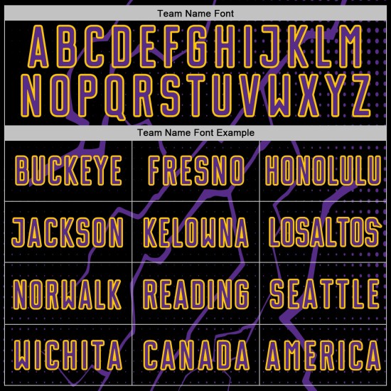 Soccer Purple-Yellow Jersey Uniform Lightning Black Sublimation Custom Sports Soccer Purple-Yellow Jersey Uniform Lightning Black Sublimation Custom Sports