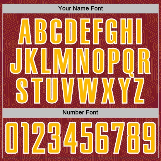 Geometric Jersey Shape Uniform Sublimation Soccer Crimson Gold-White Sports Custom Geometric Jersey Shape Uniform Sublimation Soccer Crimson Gold-White Sports Custom