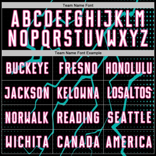 White Jersey Lightning Aqua-Pink Black Sports Custom Uniform Soccer Sublimation White Jersey Lightning Aqua-Pink Black Sports Custom Uniform Soccer Sublimation