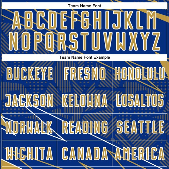 Uniform Custom Sports Royal Jersey Lines Soccer Old Gold-White Sublimation Uniform Custom Sports Royal Jersey Lines Soccer Old Gold-White Sublimation