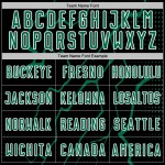 Black Jersey Sports Kelly Soccer Sublimation Custom Green-White Uniform Lightning Black Jersey Sports Kelly Soccer Sublimation Custom Green-White Uniform Lightning