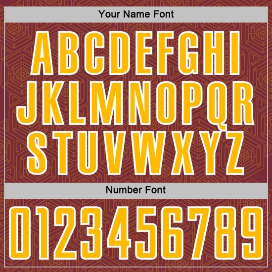 Jersey Custom Burgundy Shape Geometric Uniform Gold-White Sublimation Soccer Sports Jersey Custom Burgundy Shape Geometric Uniform Gold-White Sublimation Soccer Sports