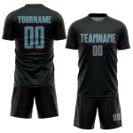 Sublimation Sports Geometric Soccer Jersey Uniform Black Shape Pink Custom Aqua-Neon Sublimation Sports Geometric Soccer Jersey Uniform Black Shape Pink Custom Aqua-Neon